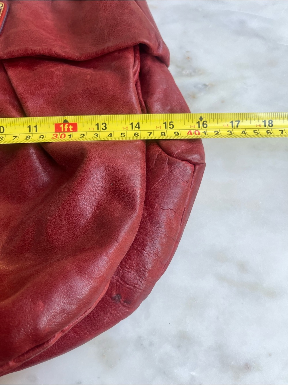 Marc Jacobs red leather hobo - Picture 12 of 13